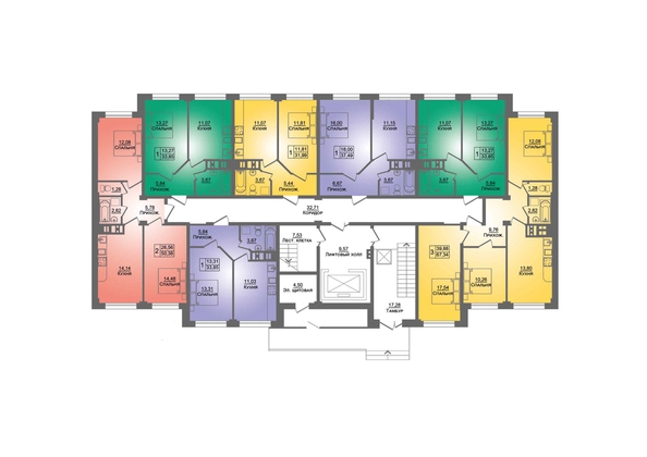 
   Продам 3-комнатную, 67.34 м², Портрет, литера 2

. Фото 1.