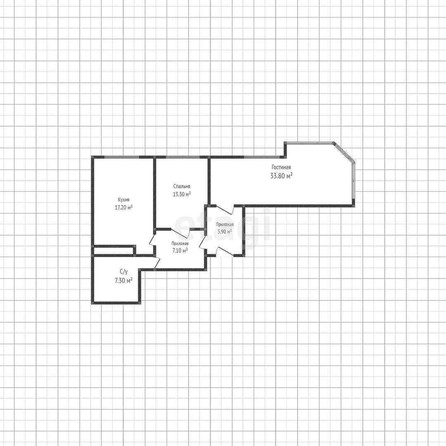 
   Продам 2-комнатную, 84.6 м², Тургеневское шоссе ул, 1г/2

. Фото 21.