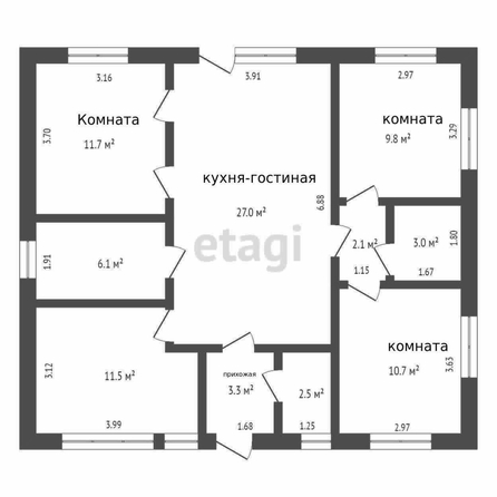 
   Продам дом, 93.6 м², Краснооктябрьский

. Фото 1.