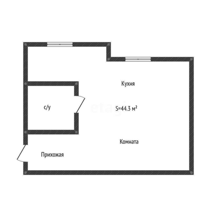 
   Продам студию, 44.3 м², Теучежа ул, 20

. Фото 8.