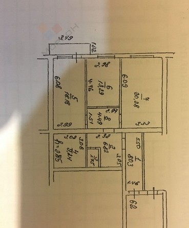 
   Продам 2-комнатную, 82 м², Вологодская ул, 8

. Фото 16.