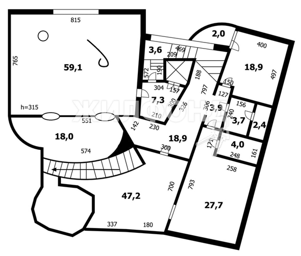 
   Продам 5-комнатную, 650 м², , 94/27

. Фото 36.