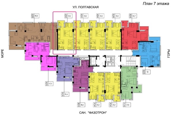 
   Продам 1-комнатную, 33.2 м², Полтавская ул, 54

. Фото 8.