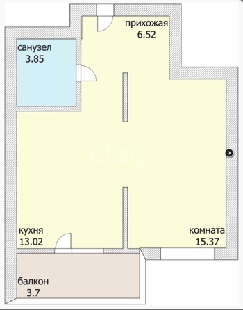 
   Продам 1-комнатную, 42 м², Питерская ул, 40/6

. Фото 1.