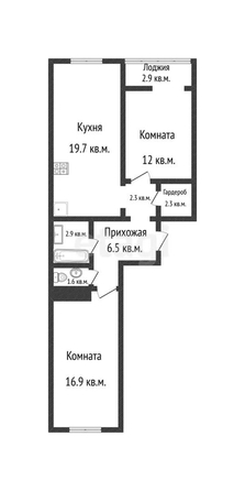 
   Продам 2-комнатную, 64.2 м², Заполярная ул, 37/1

. Фото 28.