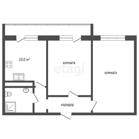 
   Продам 2-комнатную, 52 м², Тургенева ул, 33/1  8

. Фото 26.