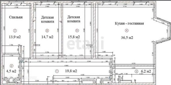 
   Продам 4-комнатную, 105.5 м², Зиповская ул, 34/2

. Фото 15.