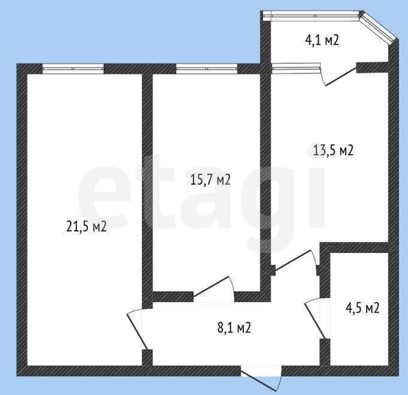 
   Продам 2-комнатную, 63.5 м², Шоссе Нефтяников ул, 22/1

. Фото 14.