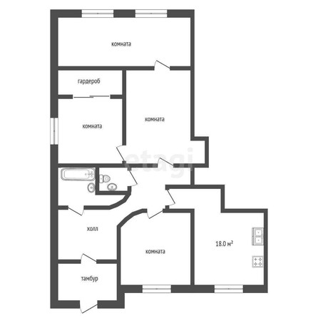 
   Продам 4-комнатную, 106.5 м², Дербентская ул, 18/1

. Фото 12.