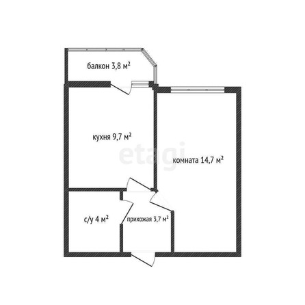 
   Продам 1-комнатную, 32.1 м², Конгрессная ул, 27

. Фото 21.