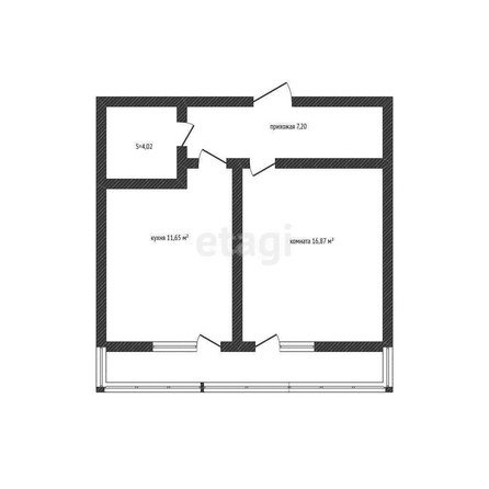 
   Продам 1-комнатную, 39.1 м², Природная ул, 10б

. Фото 1.