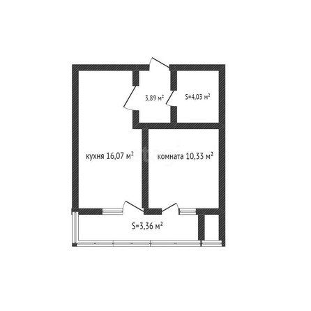 
   Продам 1-комнатную, 35 м², Западный Обход ул, 39/1/3

. Фото 1.