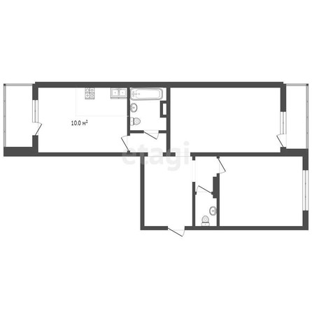 
   Продам 2-комнатную, 66.3 м², Рождественская Набережная ул, 37

. Фото 14.