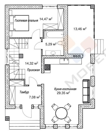 
   Продам дом, 155 м², Краснодар

. Фото 31.