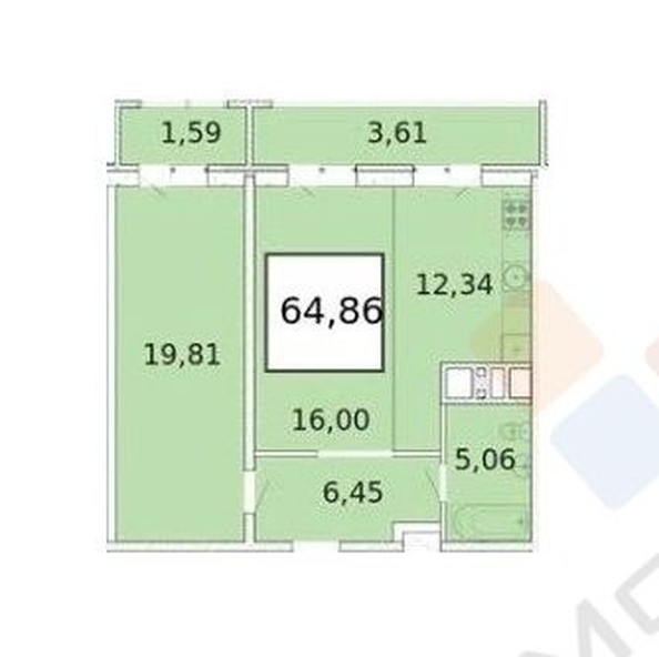 
   Продам 2-комнатную, 71 м², Сормовская ул, 1/6

. Фото 15.