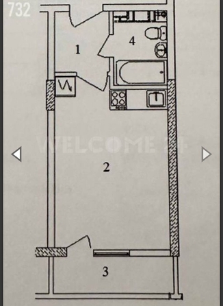 
   Продам студию, 27 м², Рождественская ул, 55к1

. Фото 4.