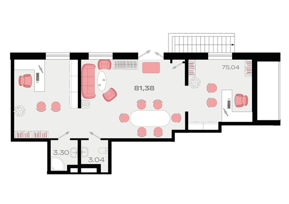 
   Продам офис, 81.38 м², Римские каникулы, литера 3

. Фото 1.