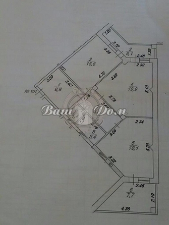 
   Продам 2-комнатную, 87 м², Грибоедова ул, 29

. Фото 9.