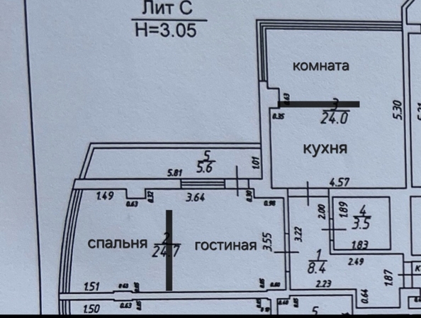 
   Продам 3-комнатную, 66 м², Промышленная ул, 9к2

. Фото 2.