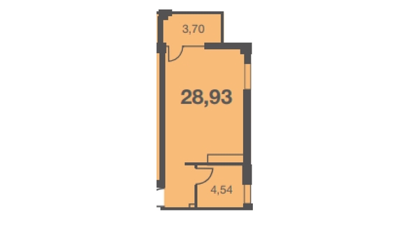 
   Продам 1-комнатную, 28.93 м², Старошоссейная ул, 5к8

. Фото 2.