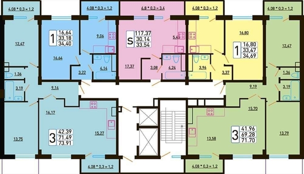 
   Продам 2-комнатную, 80 м², Объездная ул, 39к2

. Фото 11.