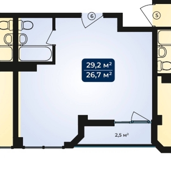 
   Продам 1-комнатную, 31.6 м², Полтавская ул, 21А

. Фото 10.