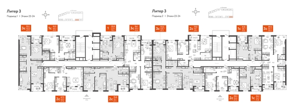 
   Продам 2-комнатную, 67.9 м², Колхозная ул, 5/2 к4

. Фото 1.