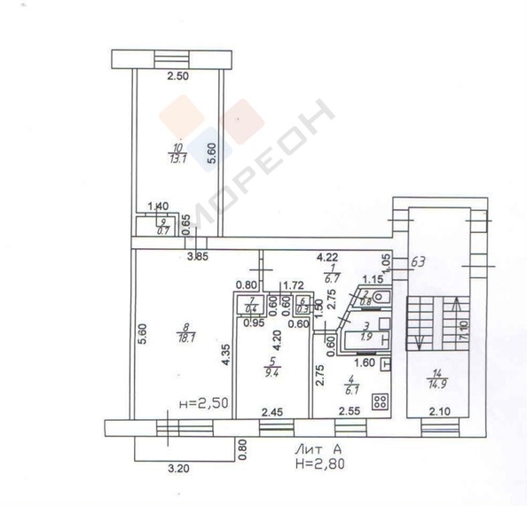 
   Продам 3-комнатную, 57.5 м², Гудимы ул, 64/1

. Фото 6.