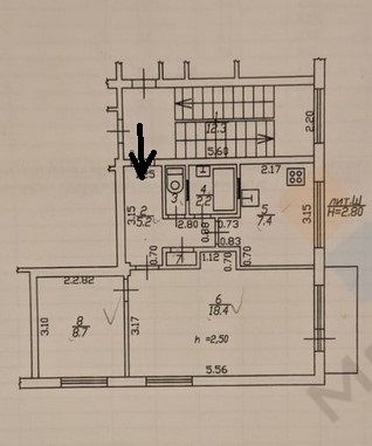 
   Продам 2-комнатную, 44 м², Воровского ул, 223

. Фото 9.