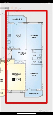 
   Продам 2-комнатную, 69 м², Конгрессная ул, 29

. Фото 26.