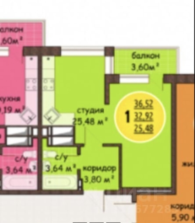 
   Продам 1-комнатную, 37 м², Толстого ул, 130к2

. Фото 27.