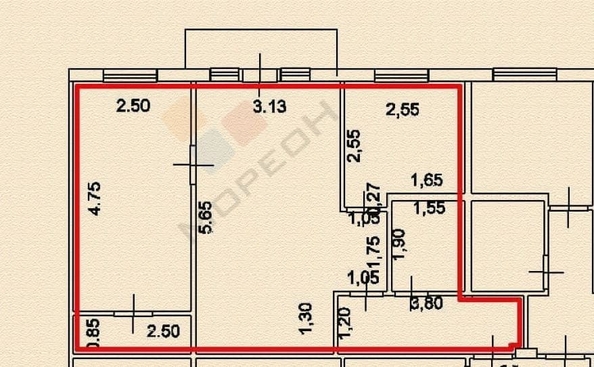 
   Продам 2-комнатную, 47 м², Стасова ул, 151

. Фото 6.