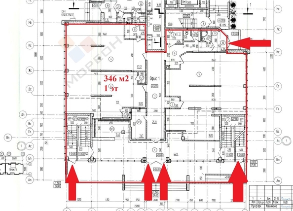 
   Продам помещение свободного назначения, 768 м², Марины Цветаевой ул, 17 лит1

. Фото 2.