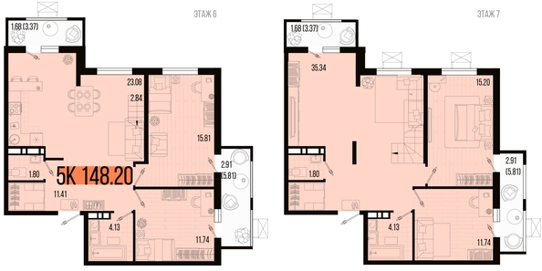 
   Продам 5-комнатную, 148.2 м², Цветной бульвар, литер 4

. Фото 4.