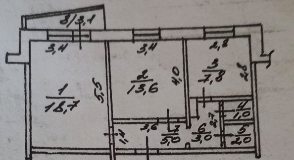 
   Продам 2-комнатную, 54 м², Орджоникидзе ул, д 7

. Фото 3.