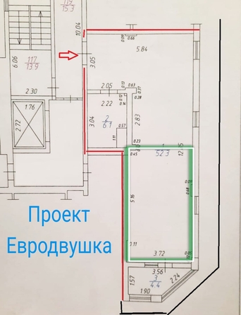 
   Продам 1-комнатную, 62.8 м², Шевченко ул, 288ак2

. Фото 21.