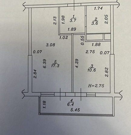 
   Продам 1-комнатную, 42 м², Омелькова ул, 93

. Фото 16.