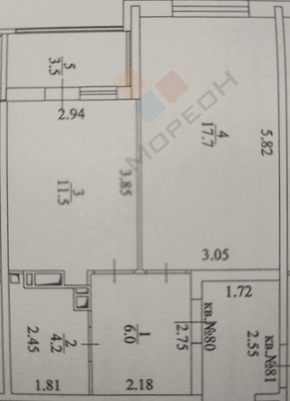 
   Продам 1-комнатную, 39.4 м², Конгрессная ул, 33к1

. Фото 10.