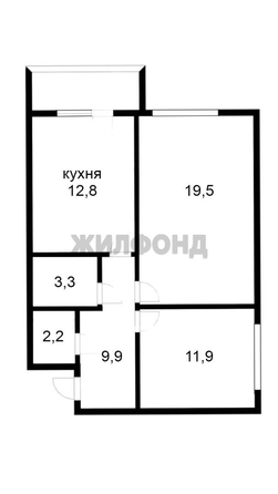
   Продам 2-комнатную, 59.3 м², Дубравная ул, 19

. Фото 10.