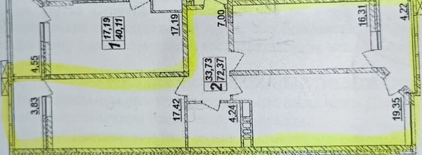 
   Продам 2-комнатную, 73 м², Поликарпова ул, 2к10

. Фото 13.