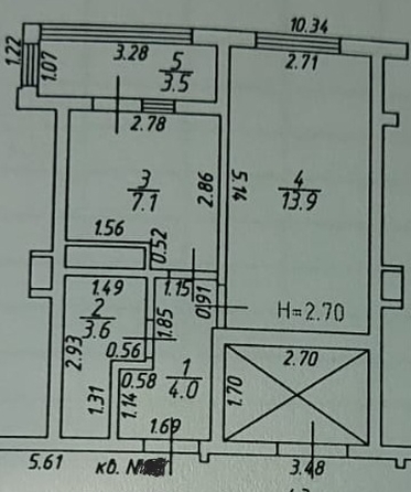 
   Продам 1-комнатную, 32 м², Парковая ул, 64Ак3

. Фото 16.