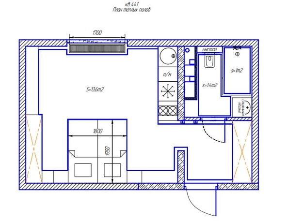 
   Продам 1-комнатную, 27.4 м², Депутатская ул, 10Б/1

. Фото 23.