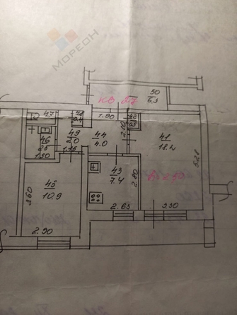 
   Продам 2-комнатную, 53.1 м², Ставропольская ул, 217к1

. Фото 9.