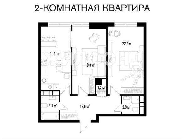 
   Продам 2-комнатную, 82.4 м², 40-летия Победы ул, 33ст1

. Фото 12.