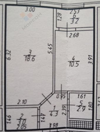 
   Продам 1-комнатную, 39.3 м², Железнодорожная ул, 23/1

. Фото 17.