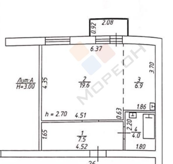 
   Продам 1-комнатную, 38 м², Лиссабонская ул, 109к28

. Фото 8.