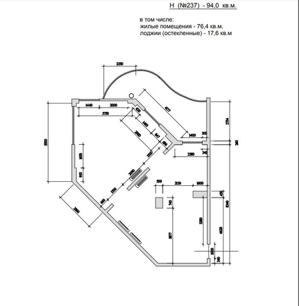 
   Продам 2-комнатную, 94 м², Войкова ул, 21

. Фото 1.