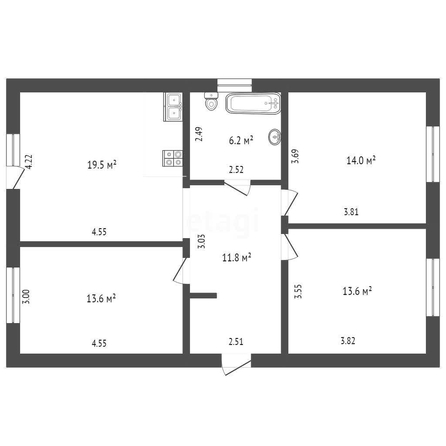 
   Продам дом, 83 м², Краснодар

. Фото 1.