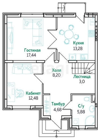 
   Продам таунхаус, 128 м², Краснодар

. Фото 23.