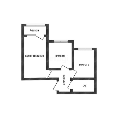 
   Продам 2-комнатную, 49.8 м², Западный Обход ул, 38/1  1

. Фото 1.